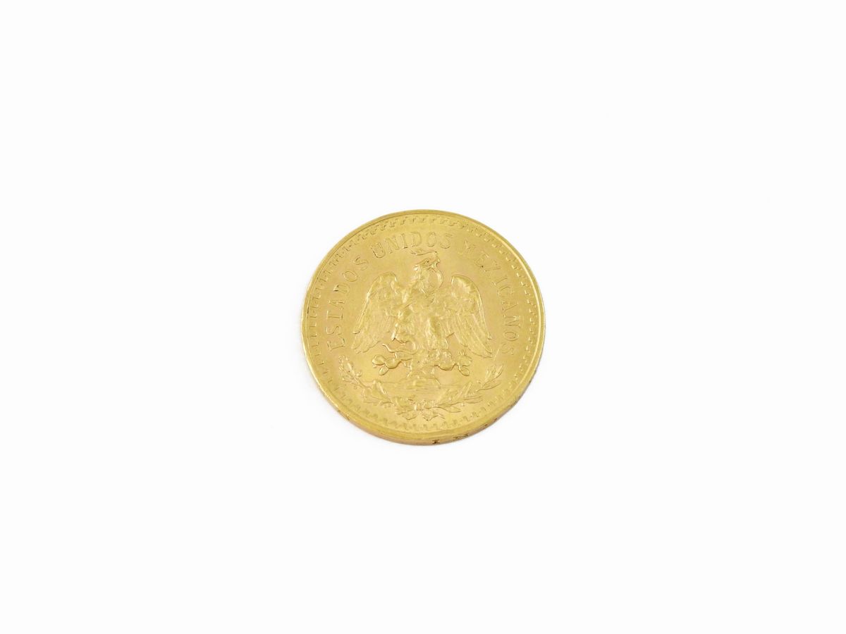 Una Moneta da 50 Pesos Messicani in Oro