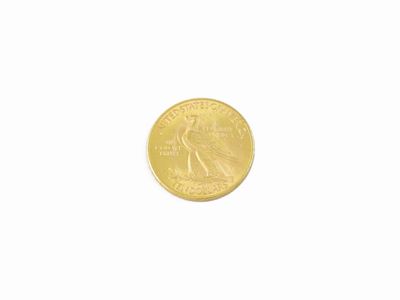 Una Moneta da 10 Dollari Indiani in Oro