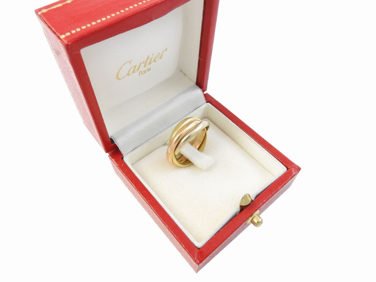 Anello Cartier Trinity in Oro Bianco, Giallo e Rosa