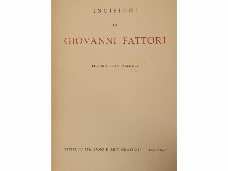 Incisioni del Fattori