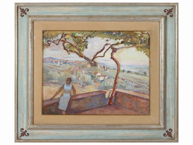 Angiolo Vannetti - Veduta dalla Terrazza 1958