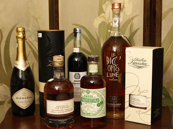 Assortment of liqueurs