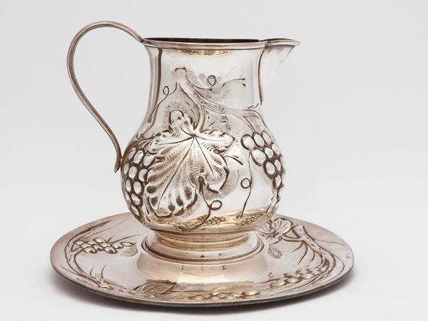 Silver wine jug, Fratelli Fossi Florence