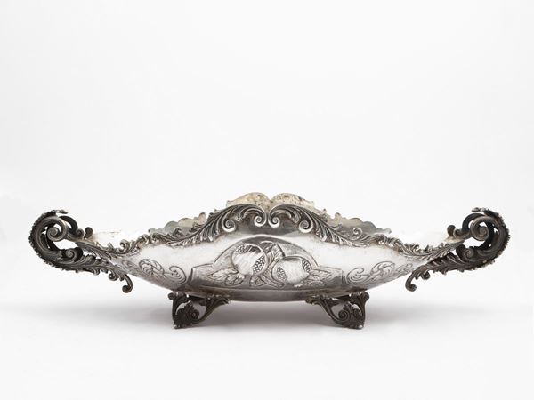 Important silver spacecraft centerpiece, Alvignani & Galeotti Firenze