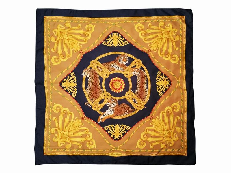 Salvatore Ferragamo, Foulard in Seta Animalier