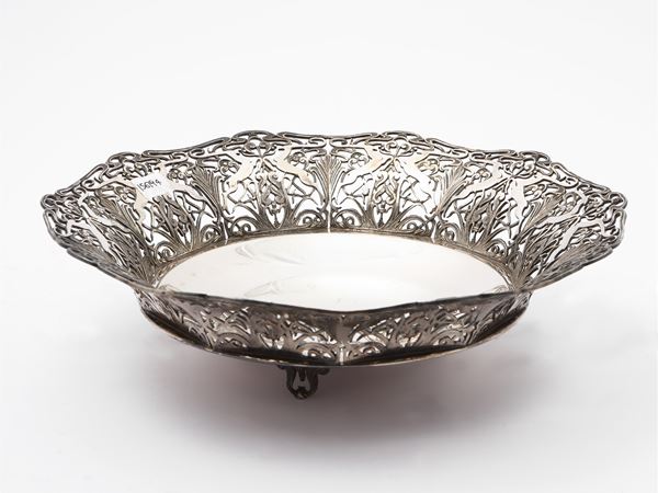 Silver centerpiece basket, Fratelli Fossi Florence