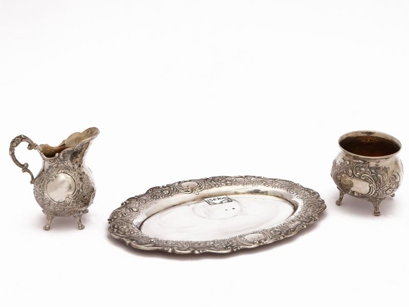 Accessori per Servire il Tè in Argento D'epoca