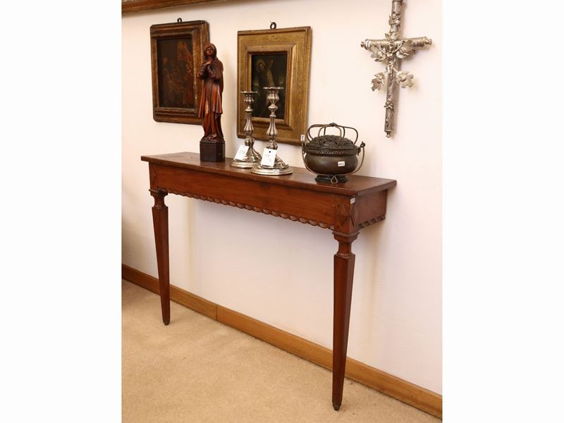 Piccola Console in Noce