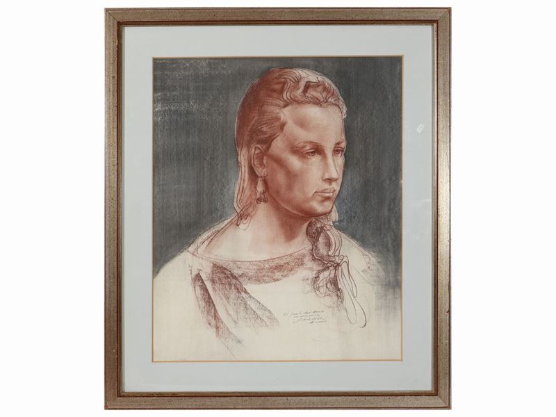 Silvestro Pistolesi - Ritratto Femminile 1984