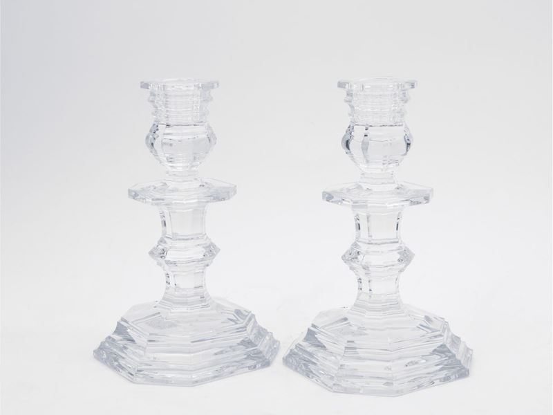 Coppia di Candelieri in Cristallo, Baccarat