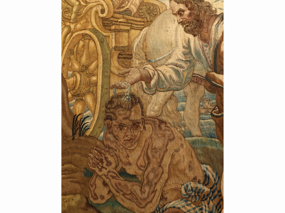 Filippo che Battezza L'eunuco Etiope, Scuola Fiamminga del XVII Secolo