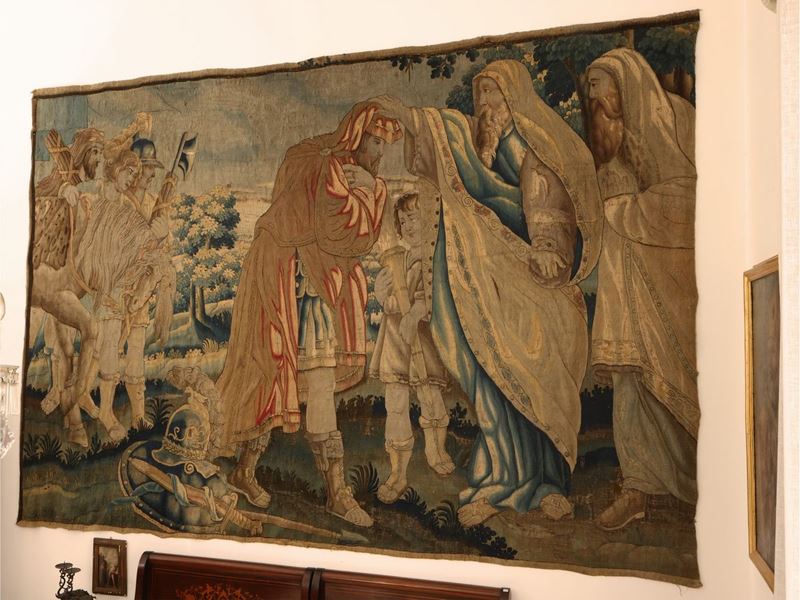 L'unzione di David, Scuola Fiamminga del XVII Secolo