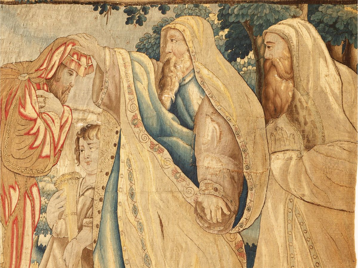 L'unzione di David, Scuola Fiamminga del XVII Secolo