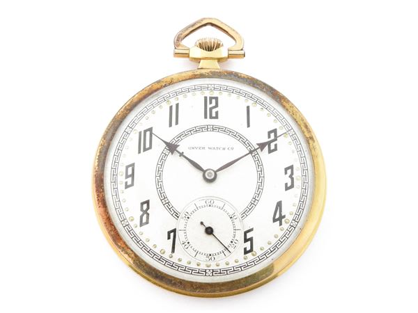 Yellow gold Unver Watch deco pocket watch