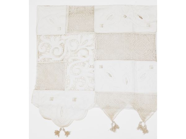Ivory linen bedspread