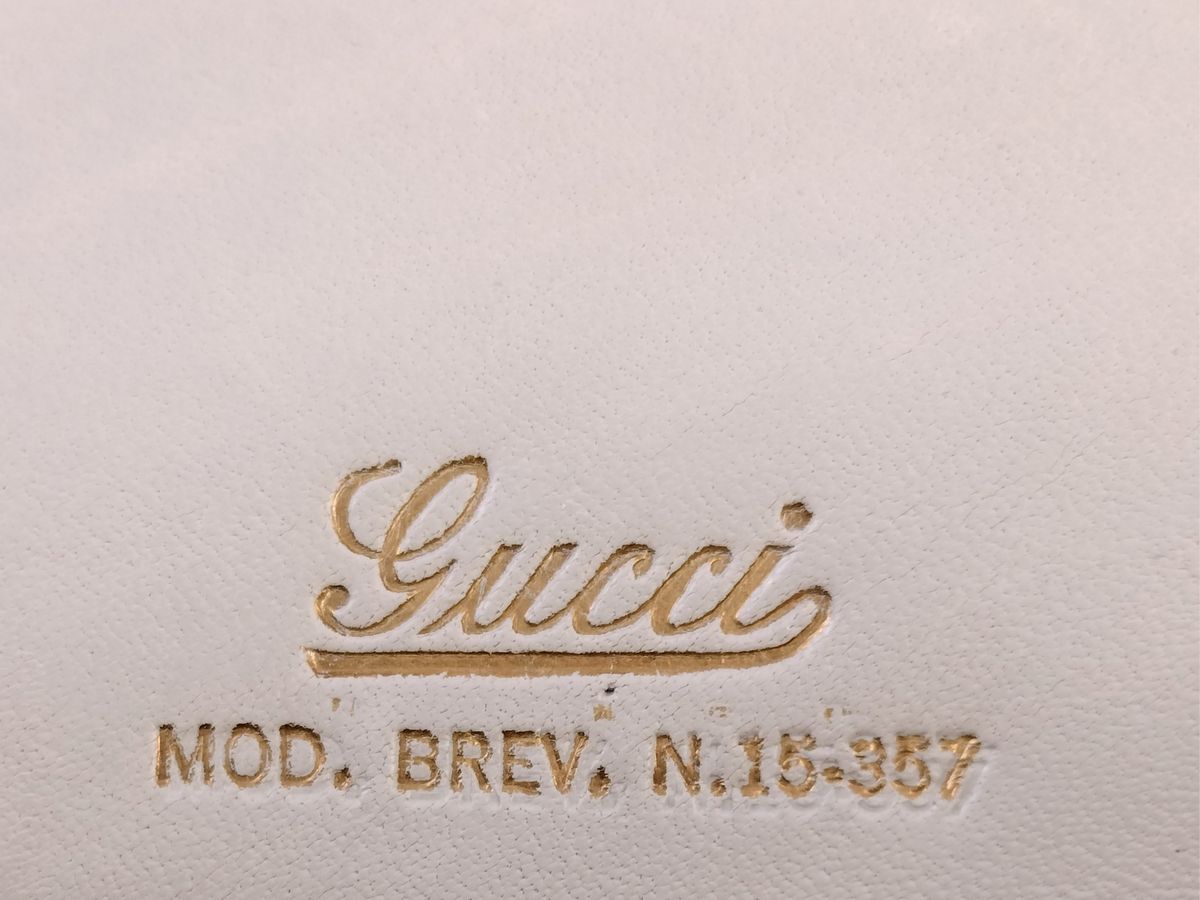 Gucci, Borsa a Mano in Pelle Color Riso e Bamboo