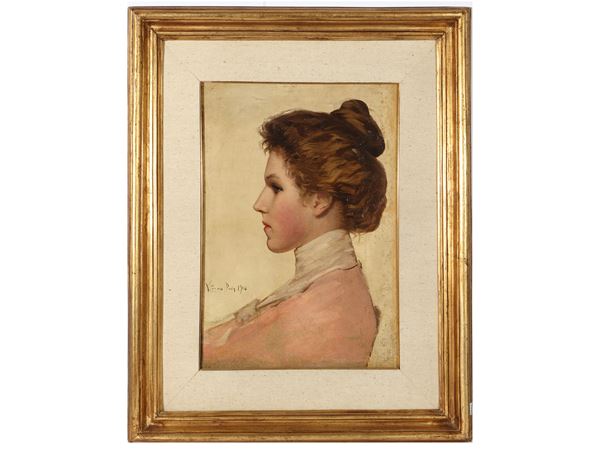 Vittorio Corcos - Female profile 1904
