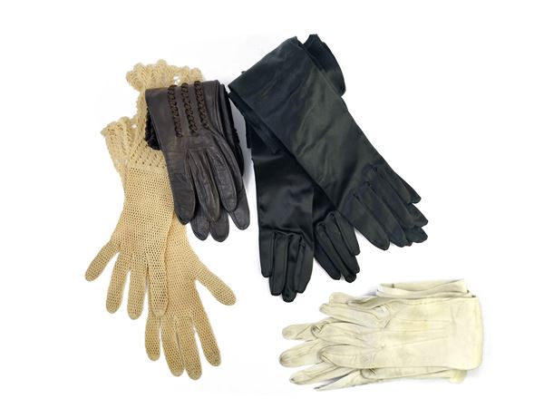 Five pairs of gloves