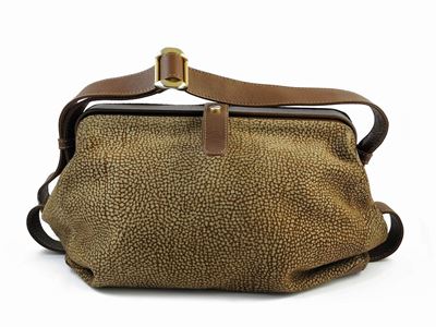 Borbonese, Doctor Bag in Vitello Spazzolato Marrone