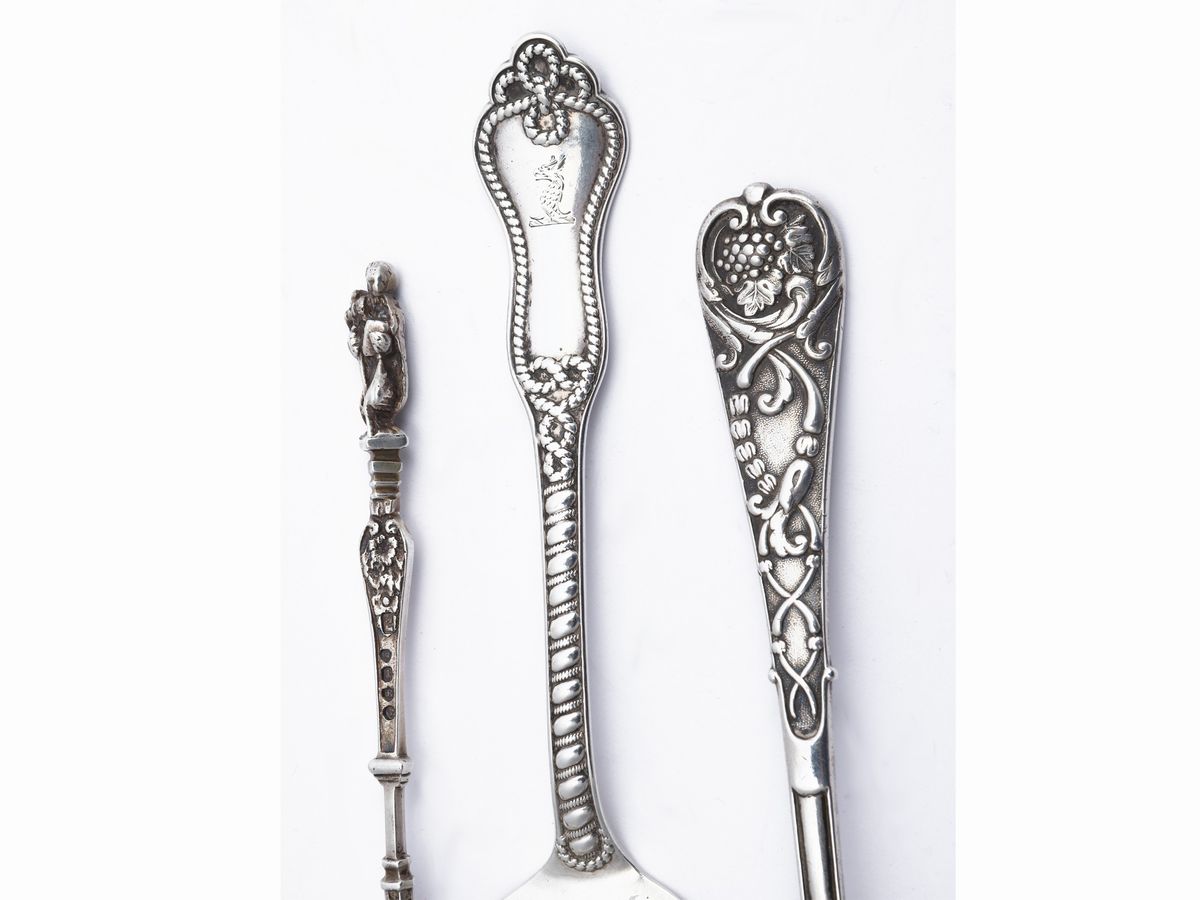 Tre Posate D'epoca da Collezione in Argento