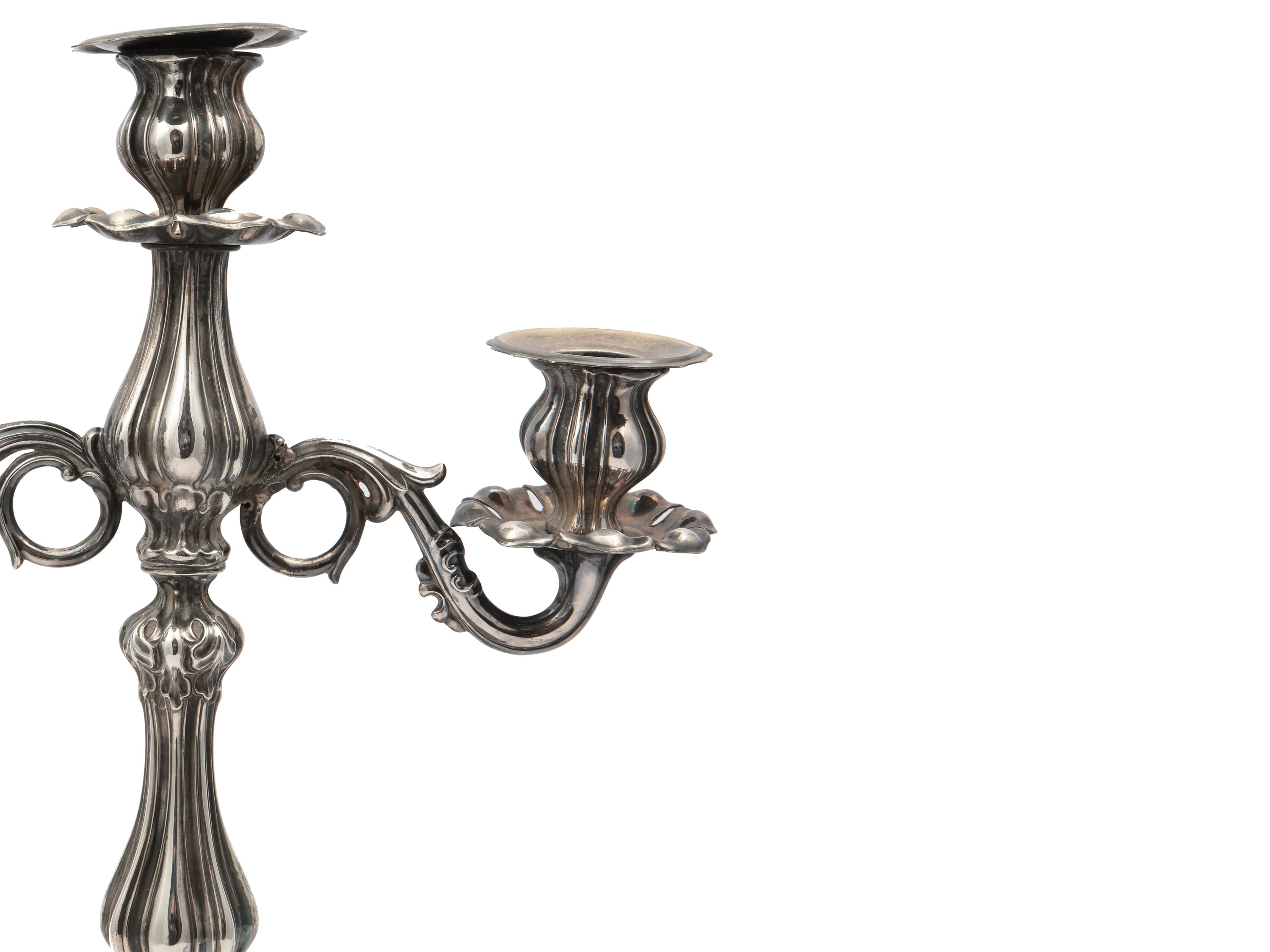 Coppia di Candelabri in Argento