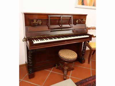 Pianoforte Verticale in Mogano, F. Elché Paris