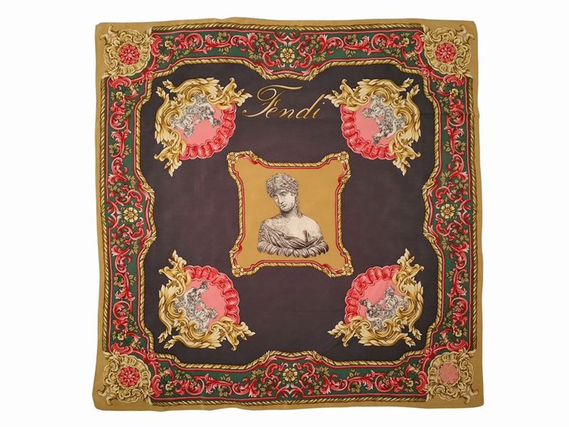 Fendi, Due Foulard in Seta