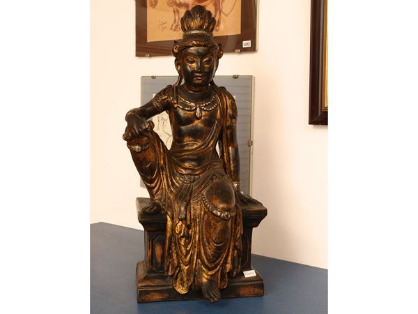 Ceramic figure imitating bronze, Zaccagnini