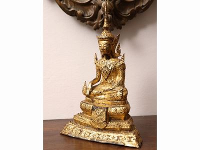 Buddha in Bronzo Dorato