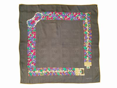Cartier, Due Foulard in Seta Jacquard Firmata