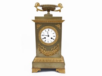 Orologio da Camino in Bronzo Dorato, Raingo Frères
