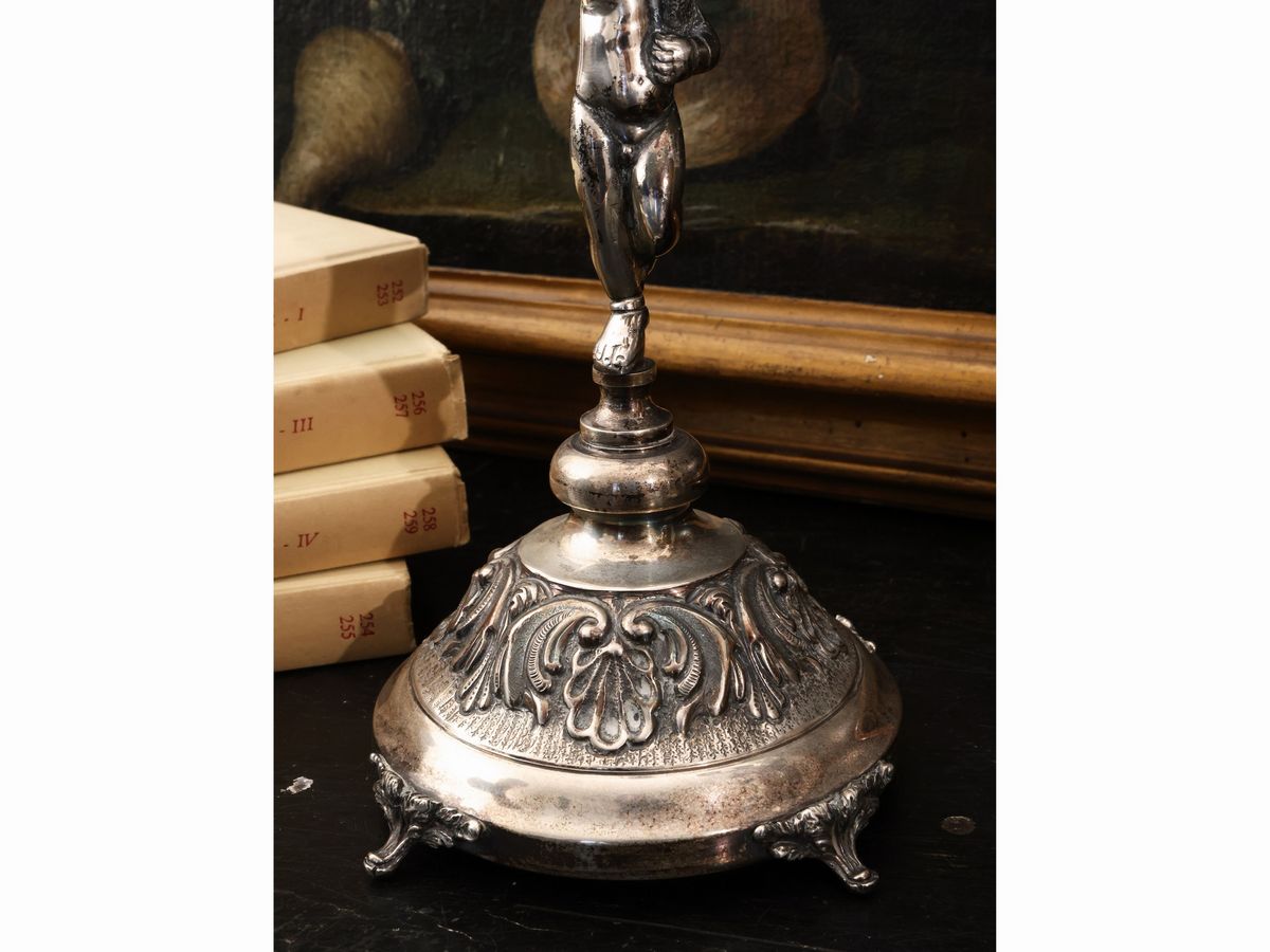 Coppia di Candelabri in Argento, Ottanelli & Castaldi Firenze
