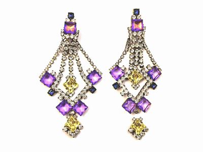 Grandi Orecchini Chandelier a Clip
