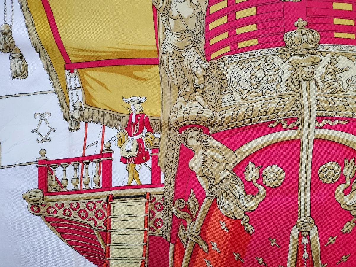 Hermès, Vue Du Carrosse De la Galère la Reale", Foulard in Seta