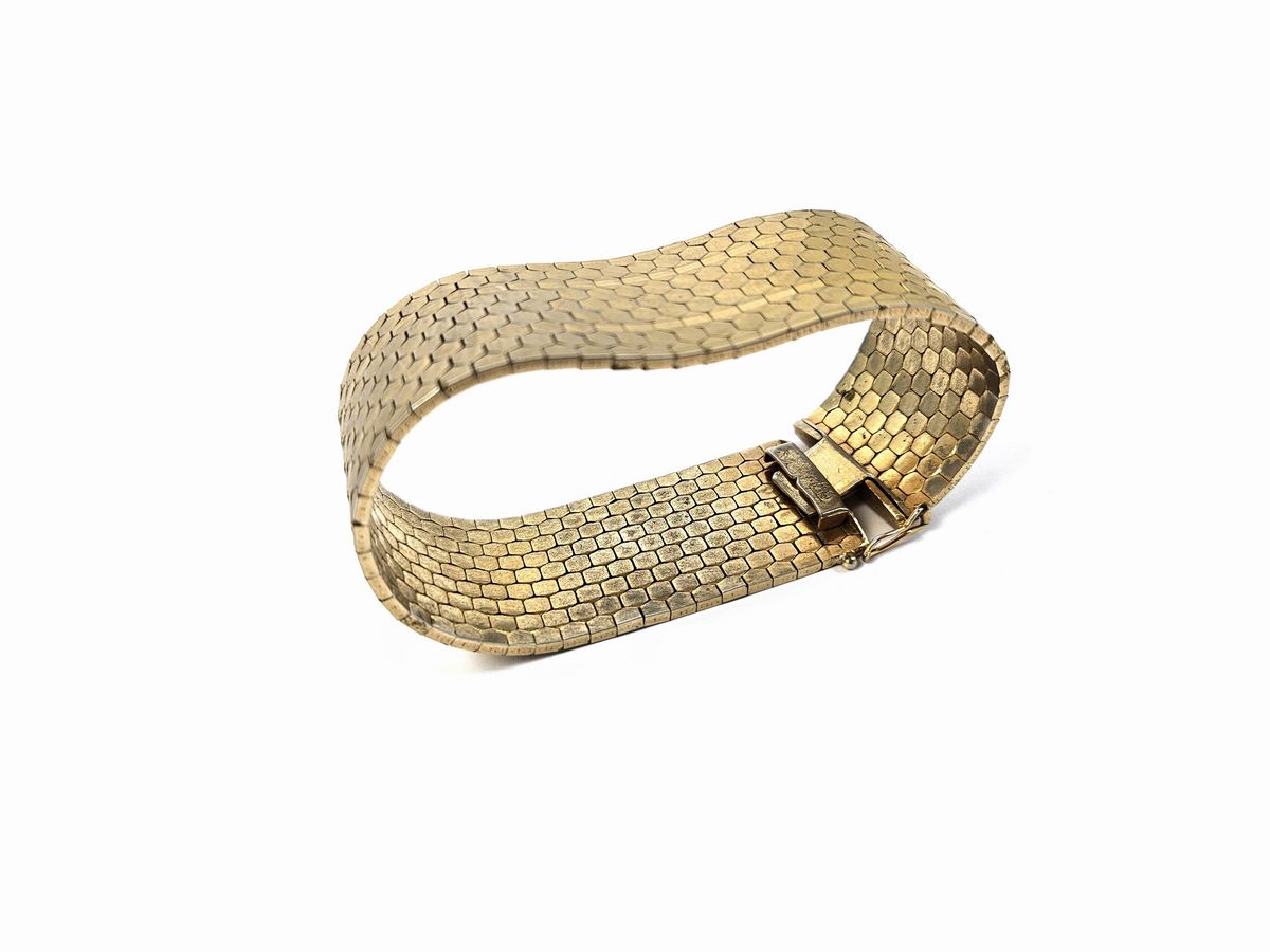 Bracciale a Maglia Esagonale Piatta