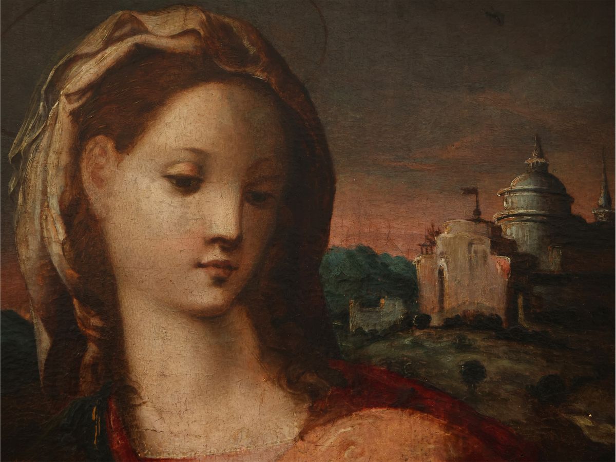 Bottega di Michele Tosini - Madonna con Bambino e San Giovannino