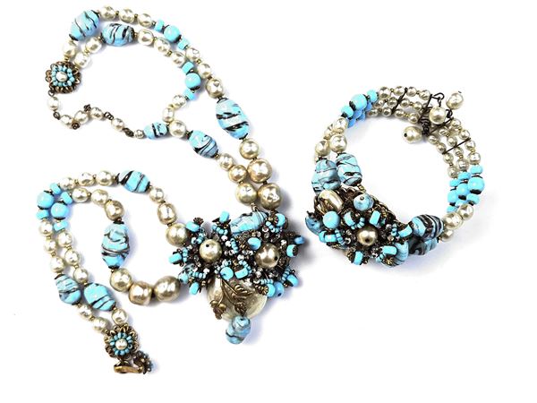 Miriam Haskell, Demi parure necklace and bracelet