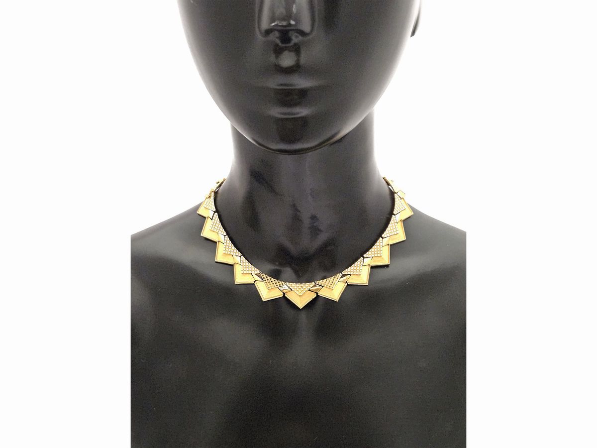 Trifari, Demi Parure Collana e Bracciale Semirigidi