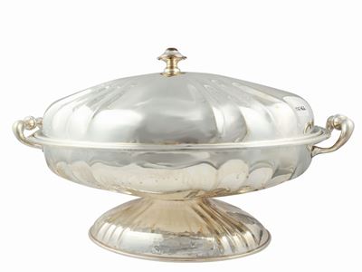 Grande Alzata Centrotavola in Argento