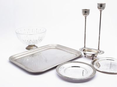 Accessori per la Tavola in Metallo Argentato