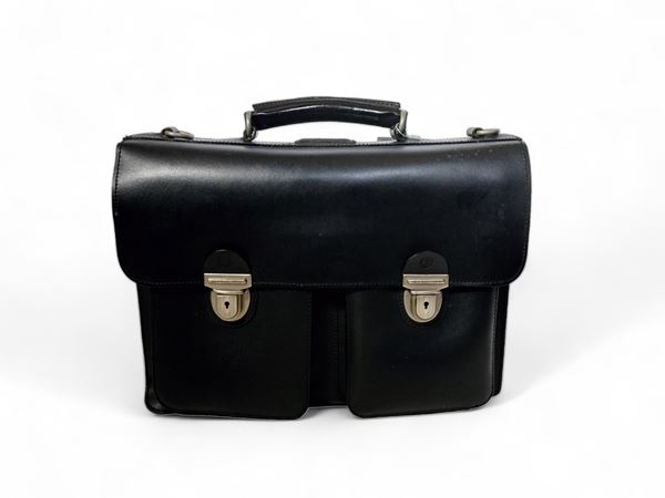 A.G. Spalding & Bros, black leather briefcase
