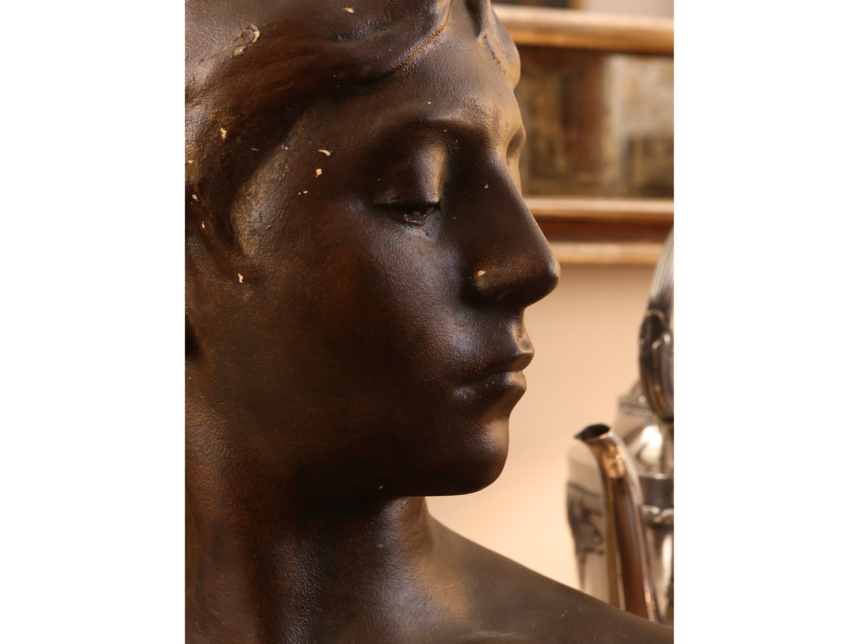 Busto in Gesso Raffigurante Diana