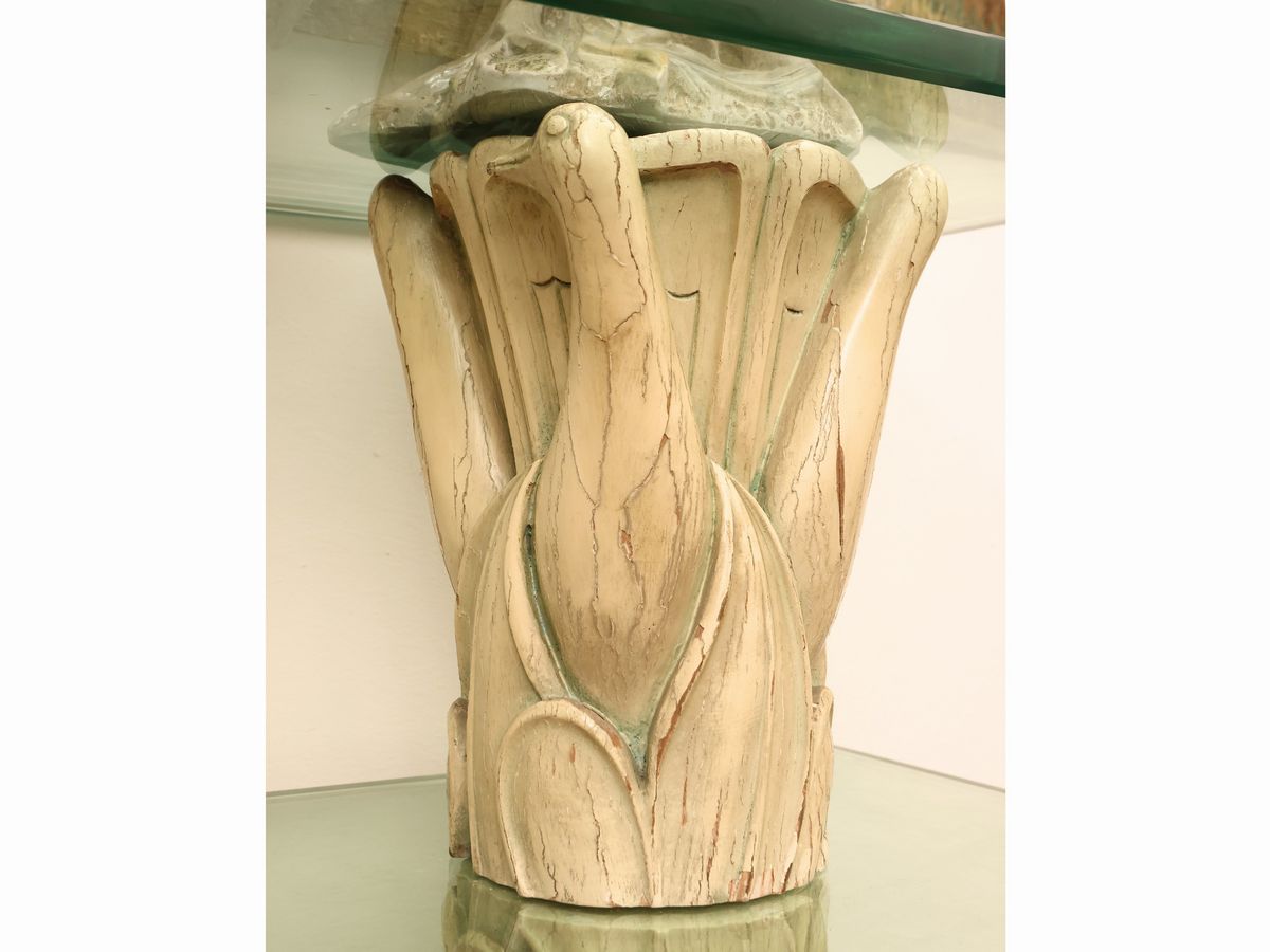 Consolle in Legno Laccato Ad Imitazione Dell'avorio, Attribuibile a Giovanni Gariboldi