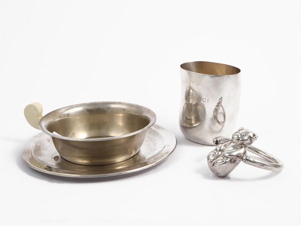Lot of silver accessories for children