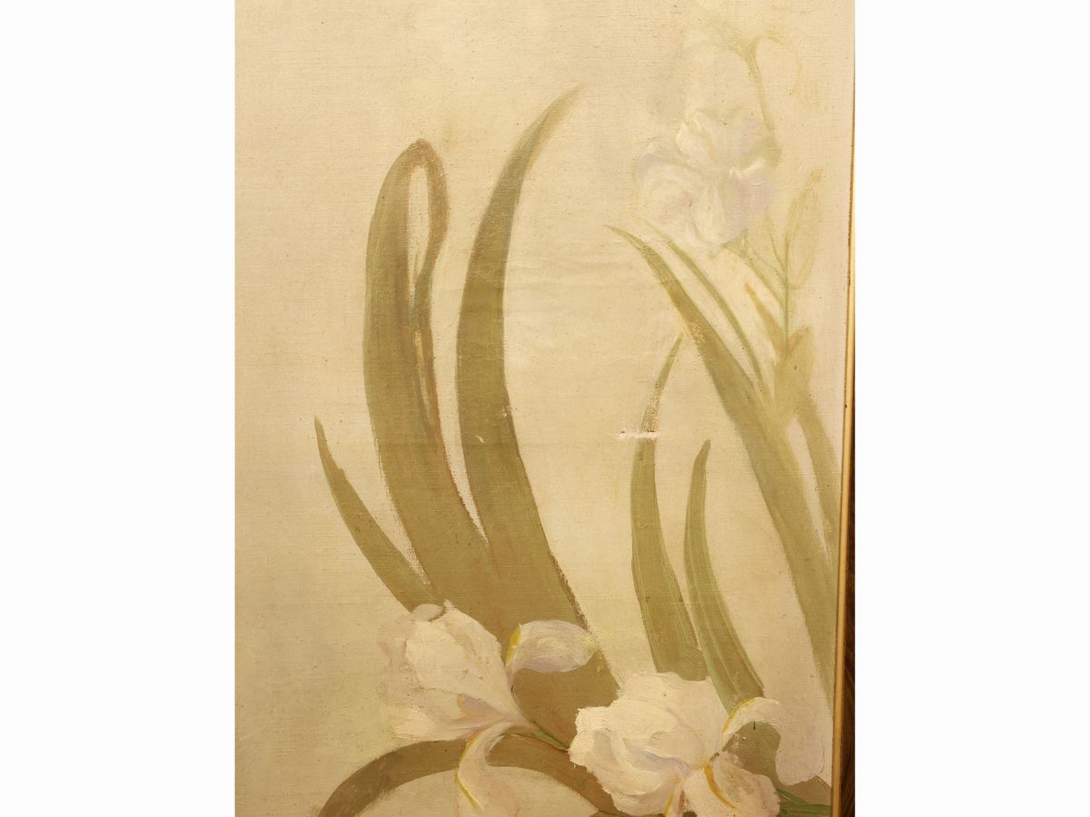 Paravento a Tre Ante di Gusto Art Nouveau