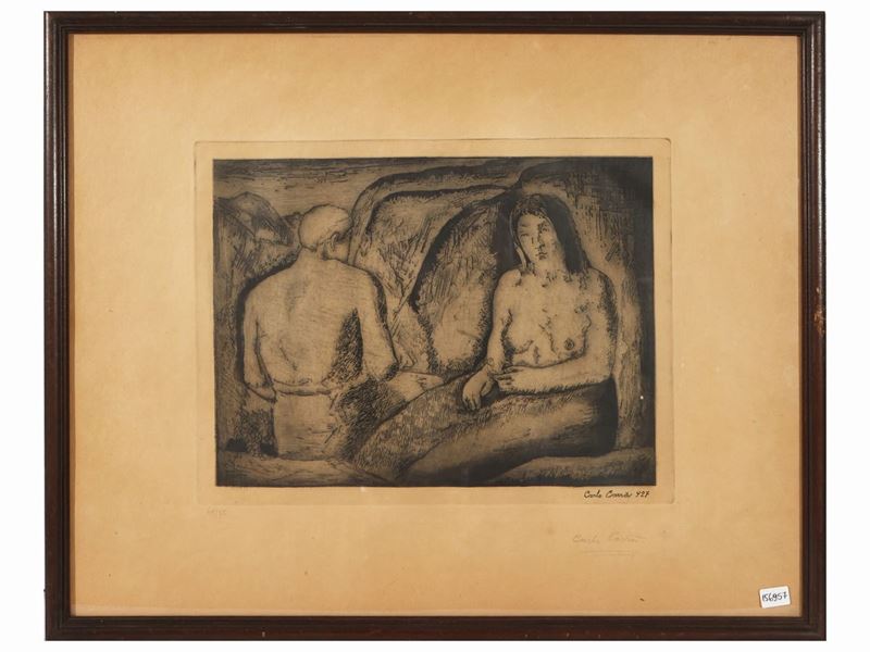 Carlo Carrà - Gli Amanti 1927