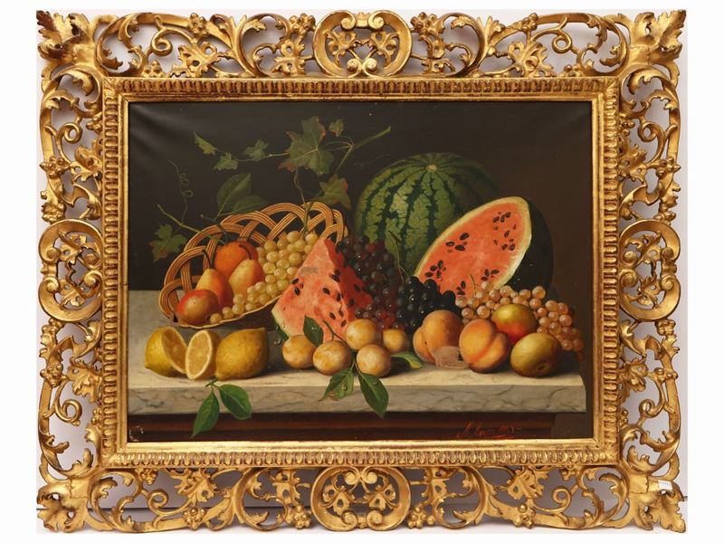 Michelangelo Meucci - Natura Morta con Frutta 1899