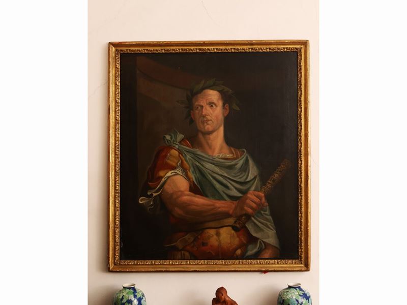 Scuola Fiammingo-tedesca - Ritratto di Giulio Cesare, da Aegidius Sadeler e Tiziano