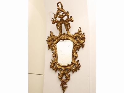 Grande Ventola in Legno Dorato