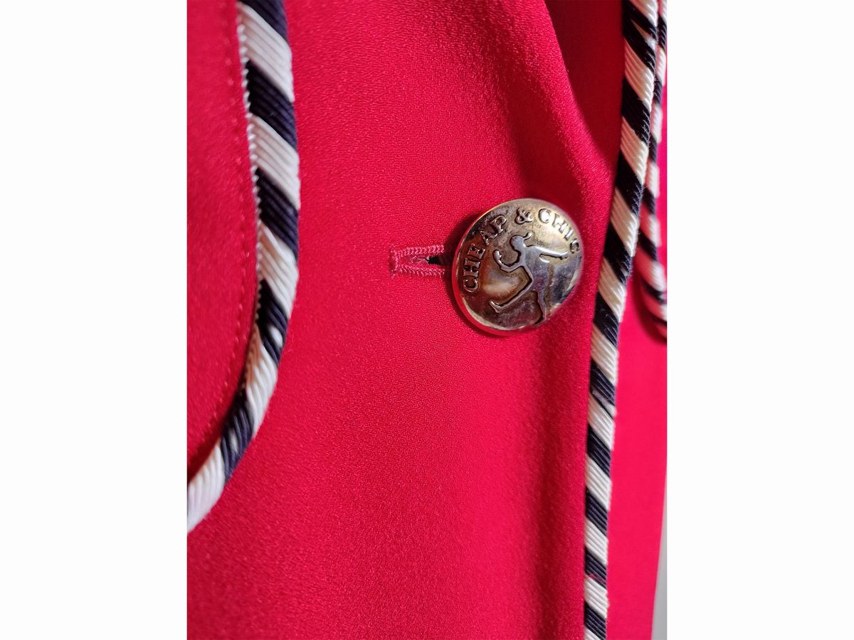 Cheap And Chic By Moschino, Completo in Crêpe Rosso